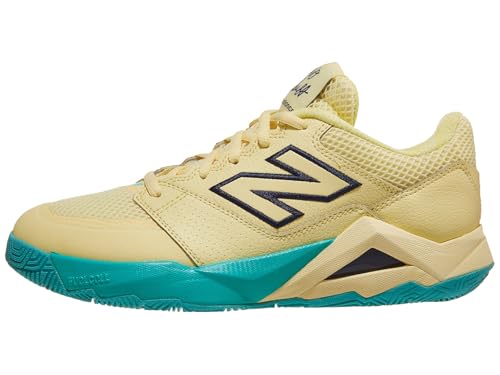 New Balance Women's FuelCell Delray V2 Tennis Shoe, Parchment/Nb Navy, 6.5 M