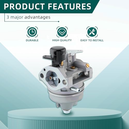 AUTOKAY 16100-Z0J-H03 Carburetor Assembly with Gaskets Kit Fits for Honda Snow Blower HS520 HS720 replaces old # 16100-Z0J-H02