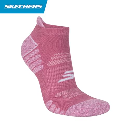 Skechers Women's 3-Pack Pickleball Low Cut Socks, Purple/Pink, 9-11