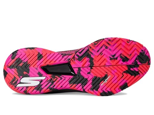 Skechers Men's Pickleball Viper Court Pro 2.0 Sneaker, Black/Hot Pink, 13 Medium