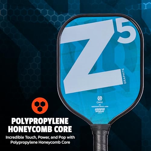 ONIX Graphite MOD Z5 Graphite Carbon Fiber Pickleball Paddles with Cushion Comfort Pickleball Paddle Grip - USA Pickleball Approved