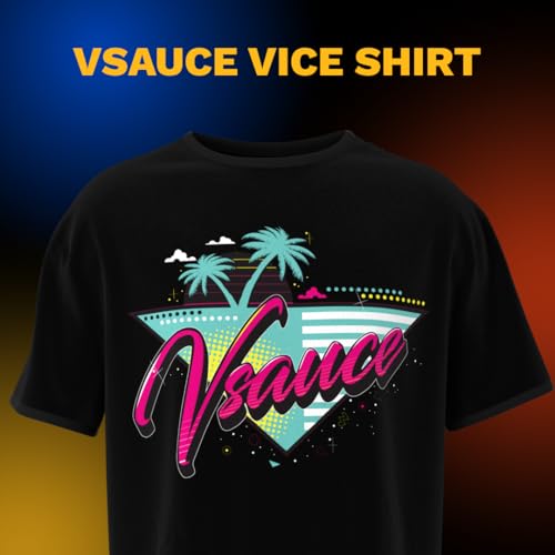 The Curiosity Box Science Gadgets for Teenagers and Adults, STEM Collection with Gyroscope, Astonishing Ruler, Soma Cube, Solar System Decals, Art Forms in Nature Book + Vsauce Vice T-Shirt (3XL)