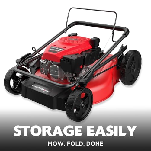 PowerSmart Gas Lawn Mower 21-Inch 144cc OHV Engine 2-in-1 Push Mower with Bagging