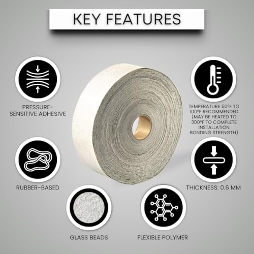 Polymer Pickleball Court Tape, Reflective White Line Marking Tape for Asphalt & Concrete, High Tack, Waterproof, No Residue Removal, Anti-Slip Sports Court Tape, 2" x 150' Roll