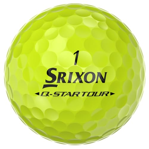 Srixon Q-Star Tour 6 Divide Golf Balls, Yellow/Red