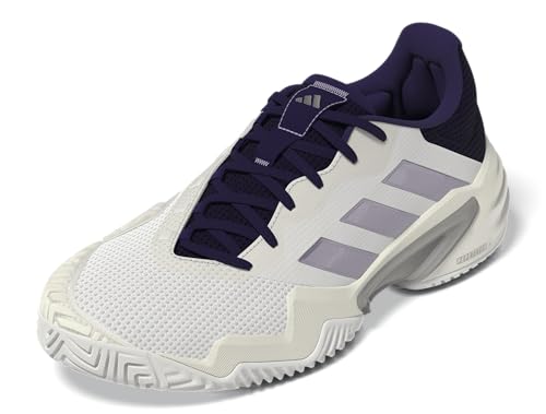 Adidas Women's Barricade 13 Tennis, White/Powder Plum/Aurora Plum, 10