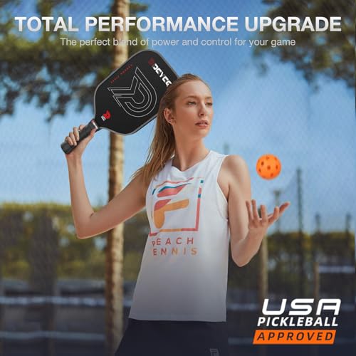 DGYGQ Pickleball Paddles - Professional Carbon Fiber Paddle with Honeycomb Core Pickleball Rackets - Lightweight Precision & Enhanced Shock Absorption for High Spin