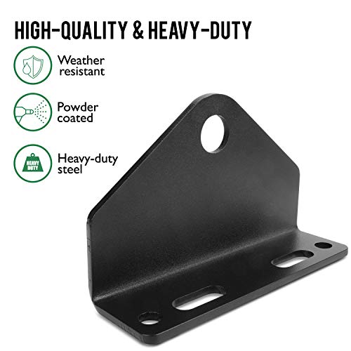 Mission Automotive Universal Zero Turn Lawn Mower Trailer Hitch Mount, Heavy Duty 3/16'' Thick & Rugged Steel, 3/4'' Mount, Compatible with Most ZTR (Hardware Not Included) - Riding Lawn Mower Hitch