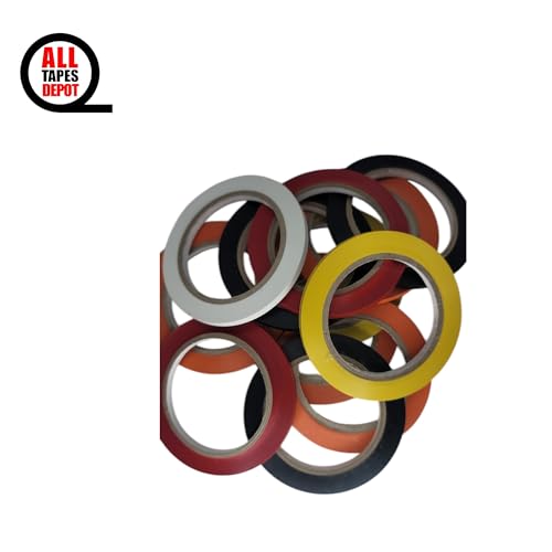 Black Vinyl Pinstriping Tape,1/4 inch x 36 Yards – Ideal for Pickleball Court Lines, Floor Marking, Crafts, Boats, Vehicles, and More