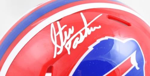 Steve Tasker Autographed Buffalo Bills 87-01 Speed Mini Helmet - Prova * - Autographed NFL Mini Helmets