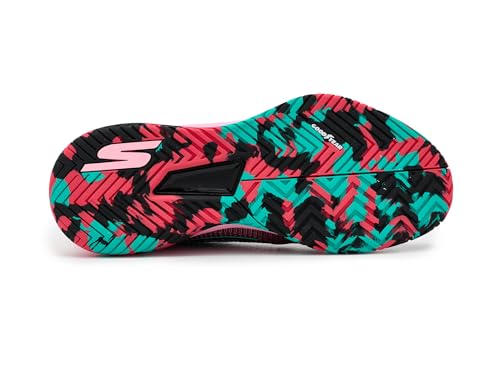 Skechers Men's Pickleball Viper Court Pro 2.0 Sneaker, Pink/Black, 10.5 Medium
