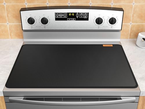 Fireproof Stove Cover, Heat Resistant Stove Top Covers for Electric Stove, 30x21 Inch Glass Stove Top Cover Oven, Waterproof Cooktop Cover, Electric Stove Top Cover Mat, Glass Stove Top Protector