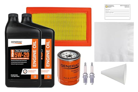 Generac 5w-20 Maintenance Kit for 20kw and 22kw with Oil (2013+ Evolution Models) Model: 0j932300