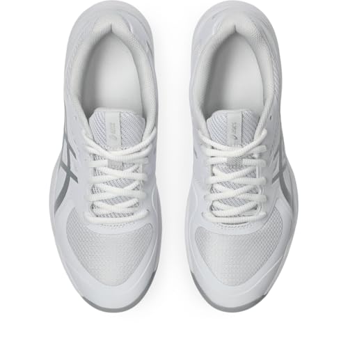 ASICS Women's Game FlyteFoam Tennis Shoes, 7.5, White/Pure Silver
