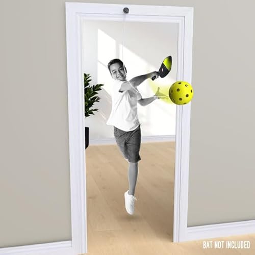 Swingball Solo Pickleball Trainer Set – Wall Mount Rebounder with Real Ball Tether – Indoor/Outdoor Practice Partner for All Skill Levels – Perfect Solo Training Aid - No Paddle Included, Ages 6+