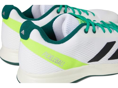Adidas Men's Courtflash Pickleball, White/Black/Collegiate Green, 10