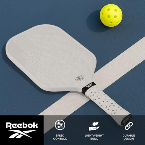 Reebok - Pro Geo Elongated Paddle, Premium Construction with Stylish Design, White
