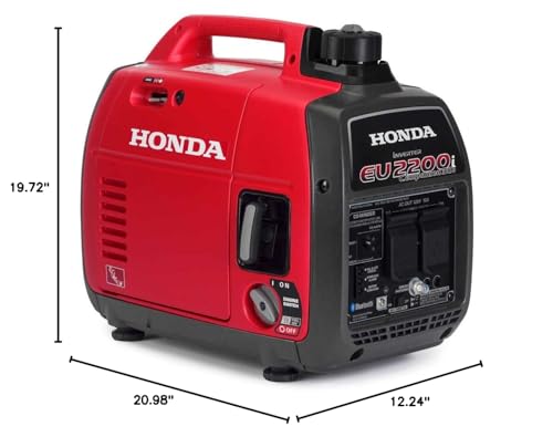 Honda EU2200ITAN1 2200-Watt 120-Volt Companion Super Quiet Portable Inverter Generator with CO-Minder - 49-State