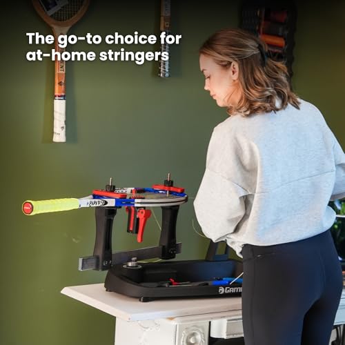 Gamma Momentum Drop Weight 6 Stringing Machine – Intuitive 6 Point Mounting System - Professional-Grade Tennis Racquet Stringer with Advanced Features for Precision, Easy-to-Use, Ideal for Home Use