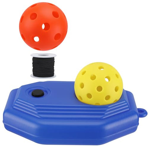 Beeplove High Elasticity Pickleball Trainer - Double Upgraded Match Buddy Pickleball Rebounder with 164FT Rope & 2 TPR Balls, Training Aid Solo Practice Accessories for Beginner