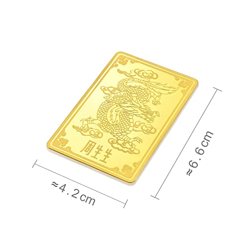 Chow Sang Sang 999.9 24K Gold Chinese Gifting Collection Price-by-Weight 19.98g Gold Dragon Bullion Ingot for Women & Men 938449
