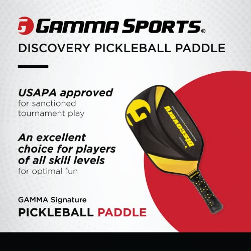 GAMMA Sports Conqueror Pickleball Paddle, Graphite Composite Surface and Honeycomb Grip, Discovery