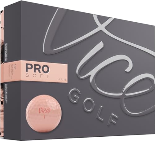 VICE Golf Pro Soft Golf Balls, Peach Parfait