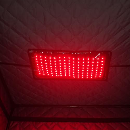 AURGOD Portable Steam Sauna– Red Light Therapy Home Sauna Tent with 3L & 1500W Steamer, Remote Control Time & Temperature Settings, Foldable Chair Included for Relaxation