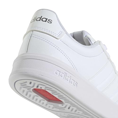 adidas Women's Grand Court, White/Iron Metallic, 7.5