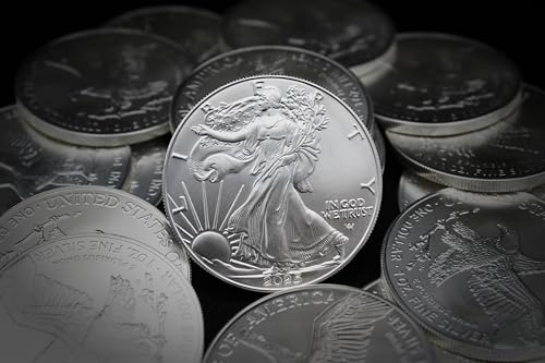 2025 - Lot of (5) 1 oz American Silver Eagle Coins Brilliant Uncirculated with Certificates of Authenticity $1 Seller BU