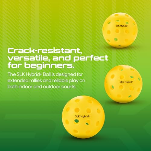 Selkirk Sport SLK Neo Fiberglass Pickleball Paddles Set of 2 | Designed in The USA | Complete Pickleball Set with 2 Pickle Ball Rackets, 3 Hybrid+ Balls, and SLK Sling Bag | Citron & Magenta Mirage