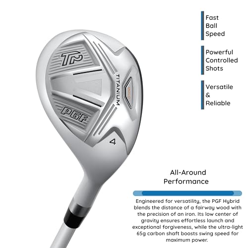 PGF Labs Women's Gold TP BG-77 Complete Golf Club Package Set [14-Pieces][Flex: Regular] [Hand: Left] [Length: Standard]