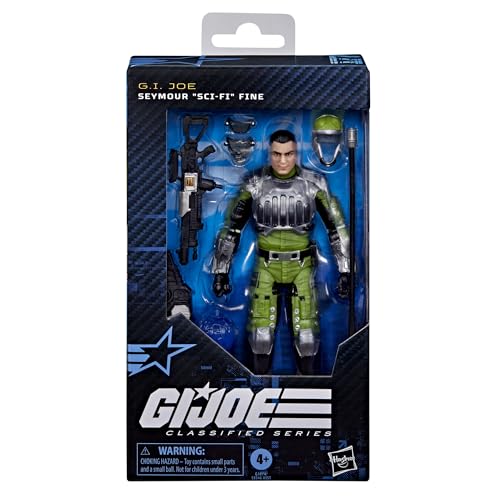 G.I. Joe Classified Series #177, Seymour “Sci-Fi” Fine, Collectible 6 Inch Action Figure with 8 Accessories