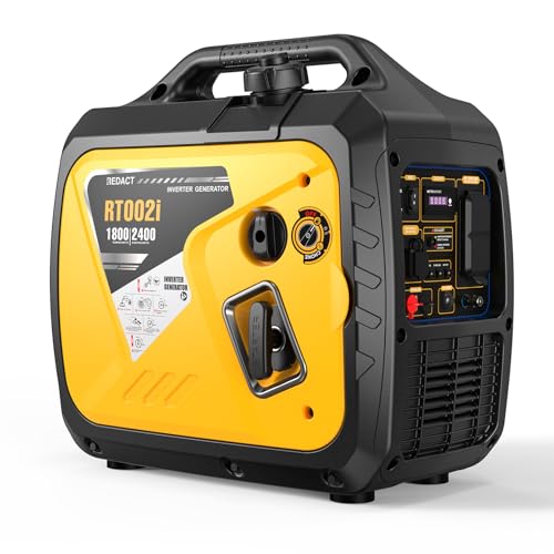 2400 Watts Portable Inverter Generator - Small Gasoline Powered for Home Backup, Camping, RV, Tailgating & Emergencies with CO Protection, Eco Mode, Recoil Start, Parallel Capable