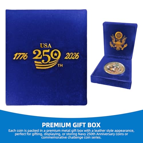USA 250th Anniversary Commemorative Coin - Gold Plated Collectible Coin for Collectors, 2025 Penny Final Cent Tribute(C)