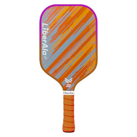 LiberAla Pickleball Paddles, USAPA Approved Carbon Fiber Pickle Ball Paddle, PP Honeycomb Core, Lightweight & Comfort Grip for Beginners, Pros, Men, Women, Adults, Kids