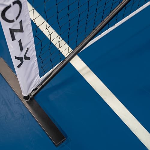 Onix Pickleball 2-in-1 Regulation-Size Portable Net and Practice Net Set Includes Carrying Case with Wheels,White