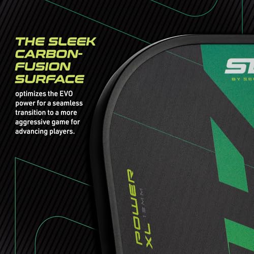 Selkirk Sport SLK Evo Power XL Pickleball Paddle by Selkirk Sport | USAPA Approved G9 Power Carbon Fiber Pickleball Paddles with SpinFlex Surface and Rev-Hybrid Polymer Core | Power Citron XL