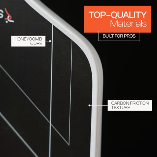 Strena T700 Carbon Fiber Pickleball Paddle | Lightweight Pickleball Racquet for Control, Power & Spin | High-Performance Carbon Fiber Paddle Face | Pickleball Paddle by Strena