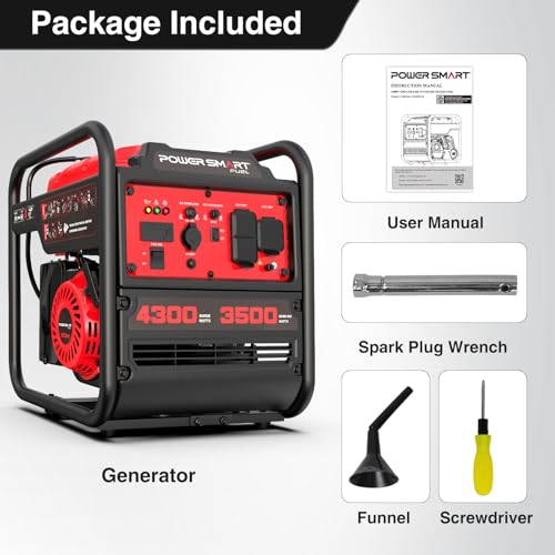 PowerSmart 4300-Watt Portable Generator with Inverter Technology, 30 Amp for Home Use