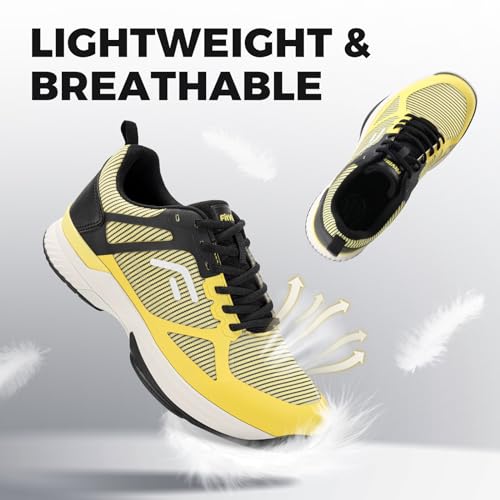FitVille Extra Wide Pickleball Shoes for Men, All Court Tennis Sneakers Shoes with Arch Support
