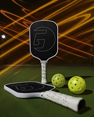 Gamma First Version Obsidian 13 Pickleball Paddle, Raw Carbon, Massive Spin, Honeycomb Grip