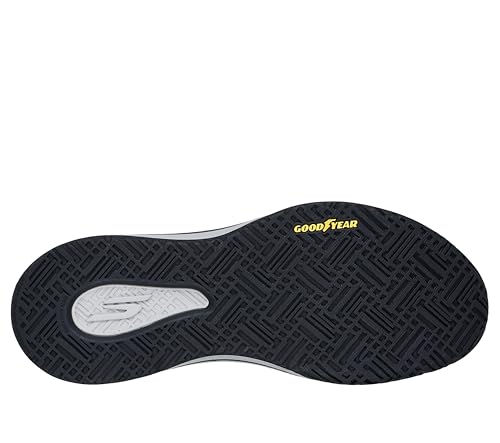 Skechers Men's Viper Court Luxe Pickleball Sneaker, Black/White, 8.5