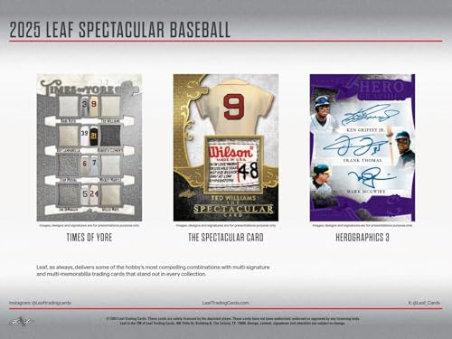 2025 Leaf Spectacular Baseball Hobby Box