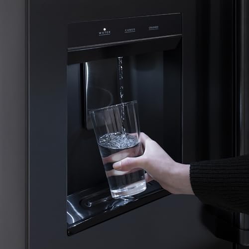 Z Line Kitchen and Bath ZLINE Autograph 36 in. Black Stainless Standard Refrigerator w/Bronze Handles (RSMZ-W-36-BS-CB)