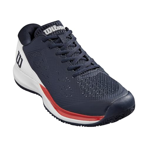 WILSON Rush Pro Ace Men's Tennis Shoe, Navy Blazer/White/Infrared, Size 11.5