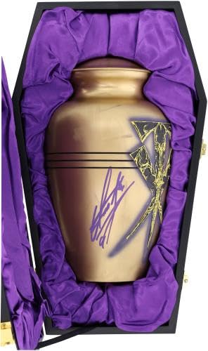 Undertaker WWE Autographed Accolades Cross Replica Urn - Autographed Wrestling Cards