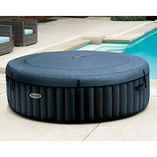 Intex PureSpa Plus Portable Bubble Jet Spa Inflatable Hot Tub with 2 Headrests, Insulated Cover, and Spa Filter Replacement Cartridges (6 Pack)