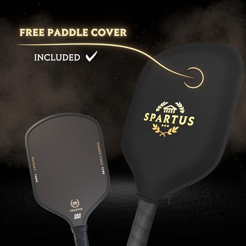 Spartus Odyssey Apex Series Pickleball Paddle with TruGrit Surface Technology and Boost Core for Power & Control - USAP Approved - 16mm Hybrid