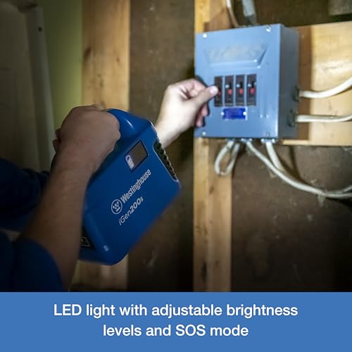 Westinghouse 194Wh 300 Peak Watt Portable Power Station & Solar Generator, Modified Sine Wave AC Outlet, Backup Lithium Battery for Camping, Home, Travel, Indoor/Outdoor Use (Solar Panel Not Included)